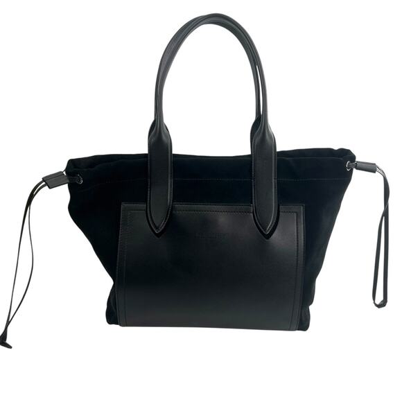 Clergerie Paris Queen tote black leather suede - Picture 2 of 8